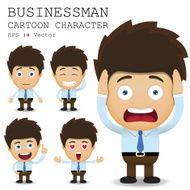 Businessman cartoon character EPS 10 vector N34