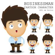 Businessman cartoon character EPS 10 vector N35