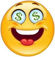 Dollar emoticon
