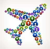 Plane People Faces Community and Communication Pattern