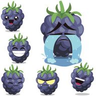 Blackberry Cartoon Set B