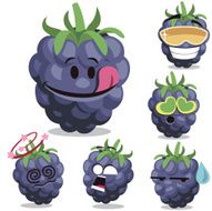 Blackberry Cartoon Set A