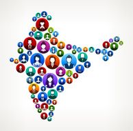 India People Faces Community and Communication Pattern