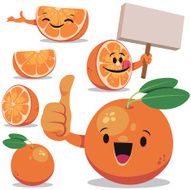 Orange Cartoon Set C