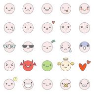 smilies vector icons N2