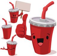 Beverage Cup Cartoon Set C
