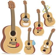 Guitar Cartoon Set A