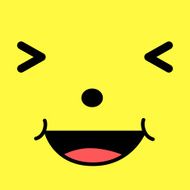 Laughing Cartoon face