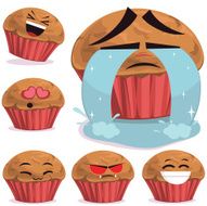 Muffin Cartoon Set B