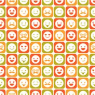 Seamless pattern of color smile N2
