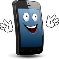 Smartphone Character EPS 10 (EPS 8 is also available)