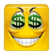 Square emoticon greedy