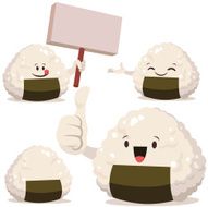 Onigiri Cartoon Set C