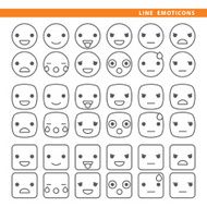 Line emoticons