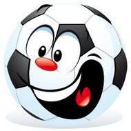 Cartoon Soccer Ball N12