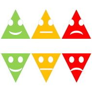 Colorful smileys