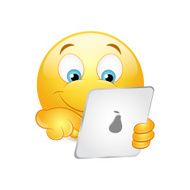 Emoticon using a tablet