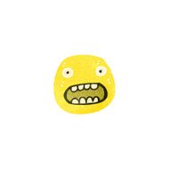 retro cartoon shocked face symbol N2