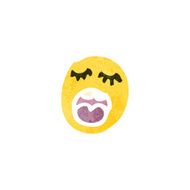 retro cartoon emoticon face N3