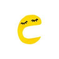 retro cartoon face symbol