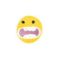 retro cartoon emoticon face N6