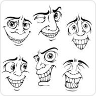 Positive emotions - vector set