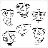 Positive emotions - vector set N2