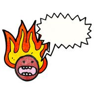 flaming face symbol (raster version) N3