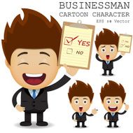 Businessman cartoon character EPS 10 vector N39