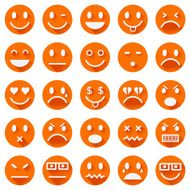 Flat smiley icons N3