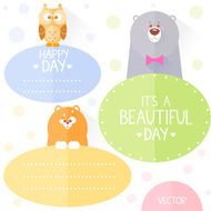 animals frame flat