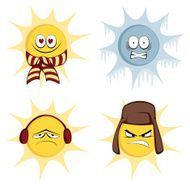 Winter sun mascots N4