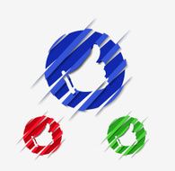 thumb up circle web ico