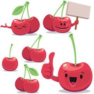 Cherry Cartoon Set C