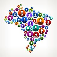 Brazil People Faces Community and Communication Pattern