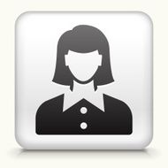 Square Button with Woman Face N7
