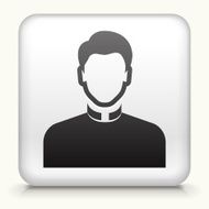 Square Button with Priest