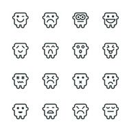 Silhouette Emoticons N5