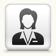 Square Button with Woman Face N9