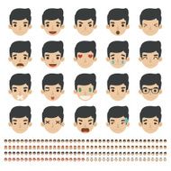 Set of emoticons faces icons