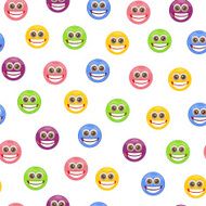 Seamless smiles pattern