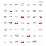 Set of Emotions vector cartoon N2