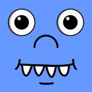 Funny cartoon face N31