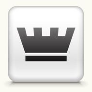Square Button with Crown N2
