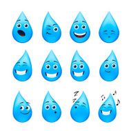 Funny raindrops