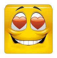 Square emoticon in love N3