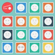 Vector emotions mood icon set