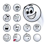 Golf Ball Smileys
