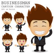Businessman cartoon character EPS 10 vector N42