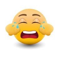 Yellow emoticon cartoon character eps 10 vector N27
